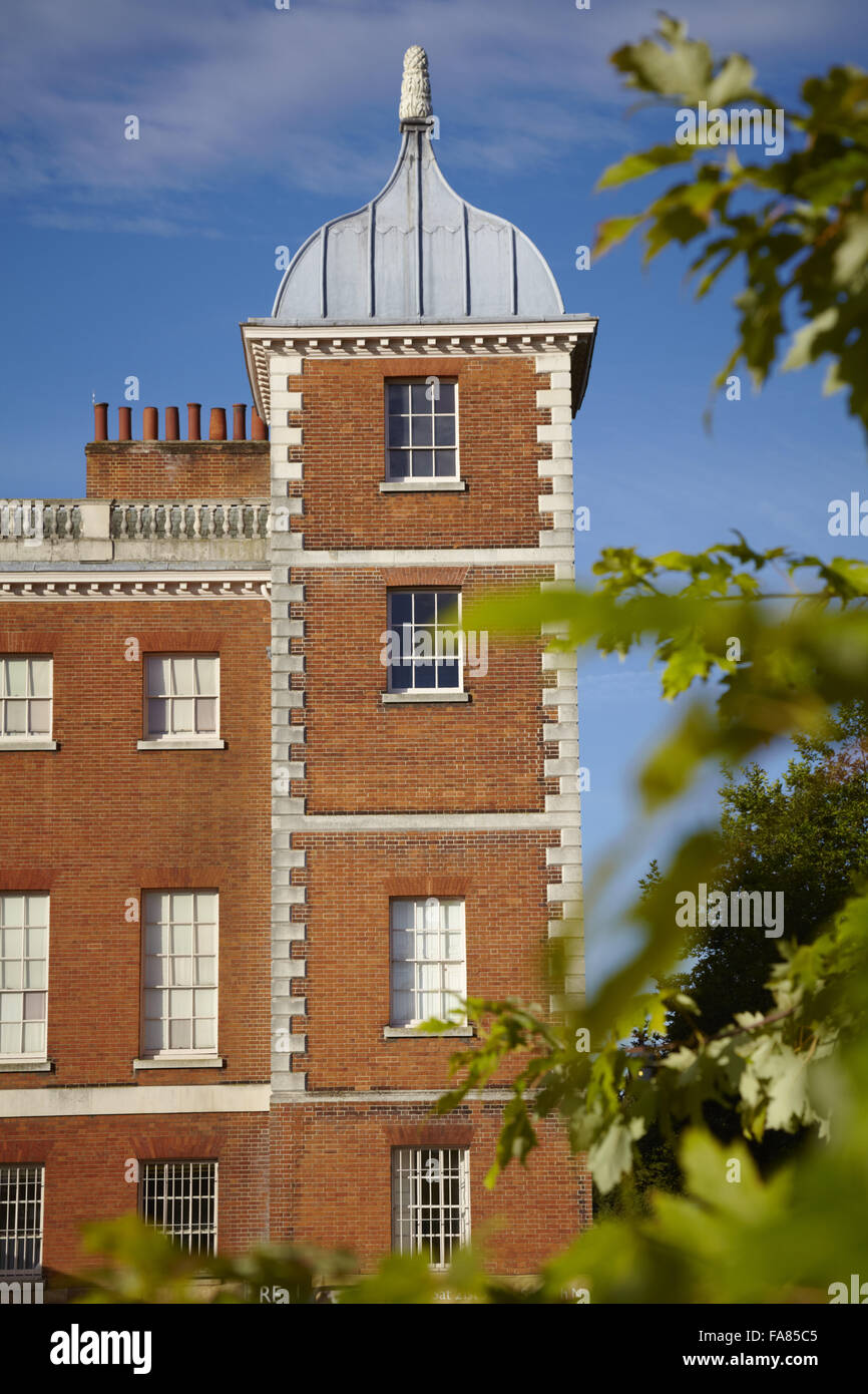 Bestandteil der Ostfassade in Osterley, Isleworth, Middlesex. Das Haus war ursprünglich elisabethanischen und im Jahre 1760-80 von Robert Adam umgebaut. Stockfoto