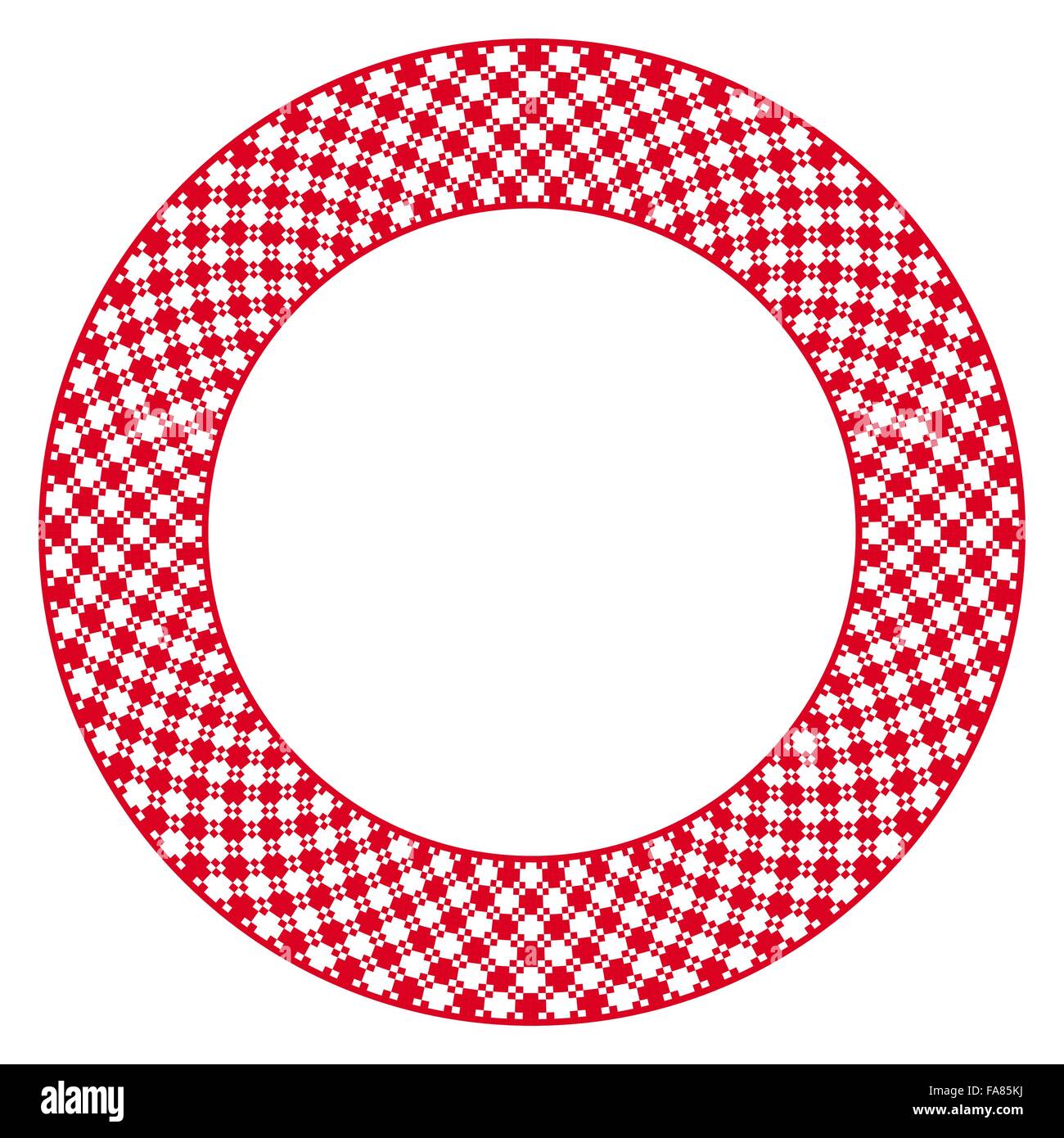 Vektor-Illustration der traditionellen slawischen Runde gestickte Muster für Ihr design Stock Vektor