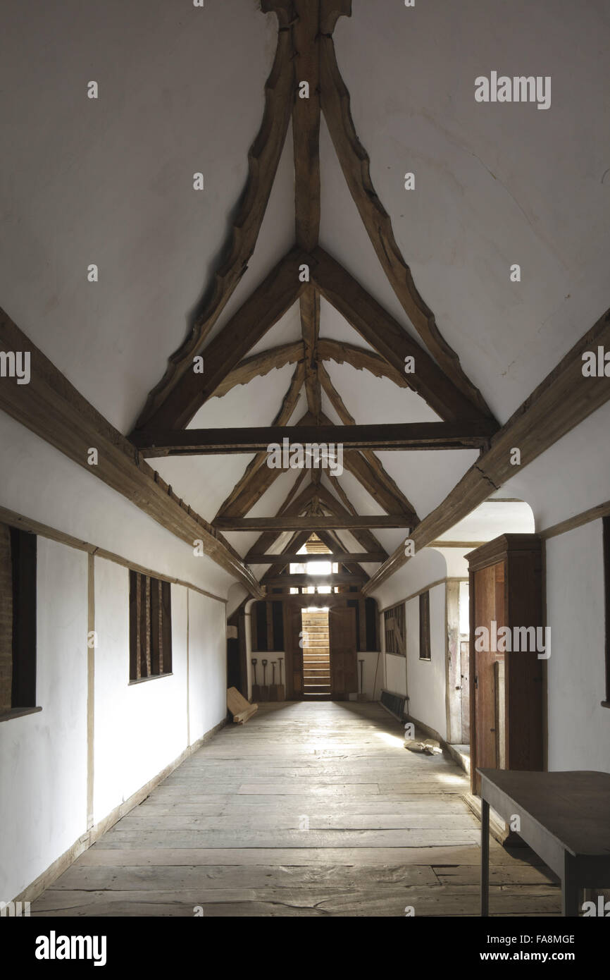 Interieur in Lacock Abbey, Wiltshire. Stockfoto