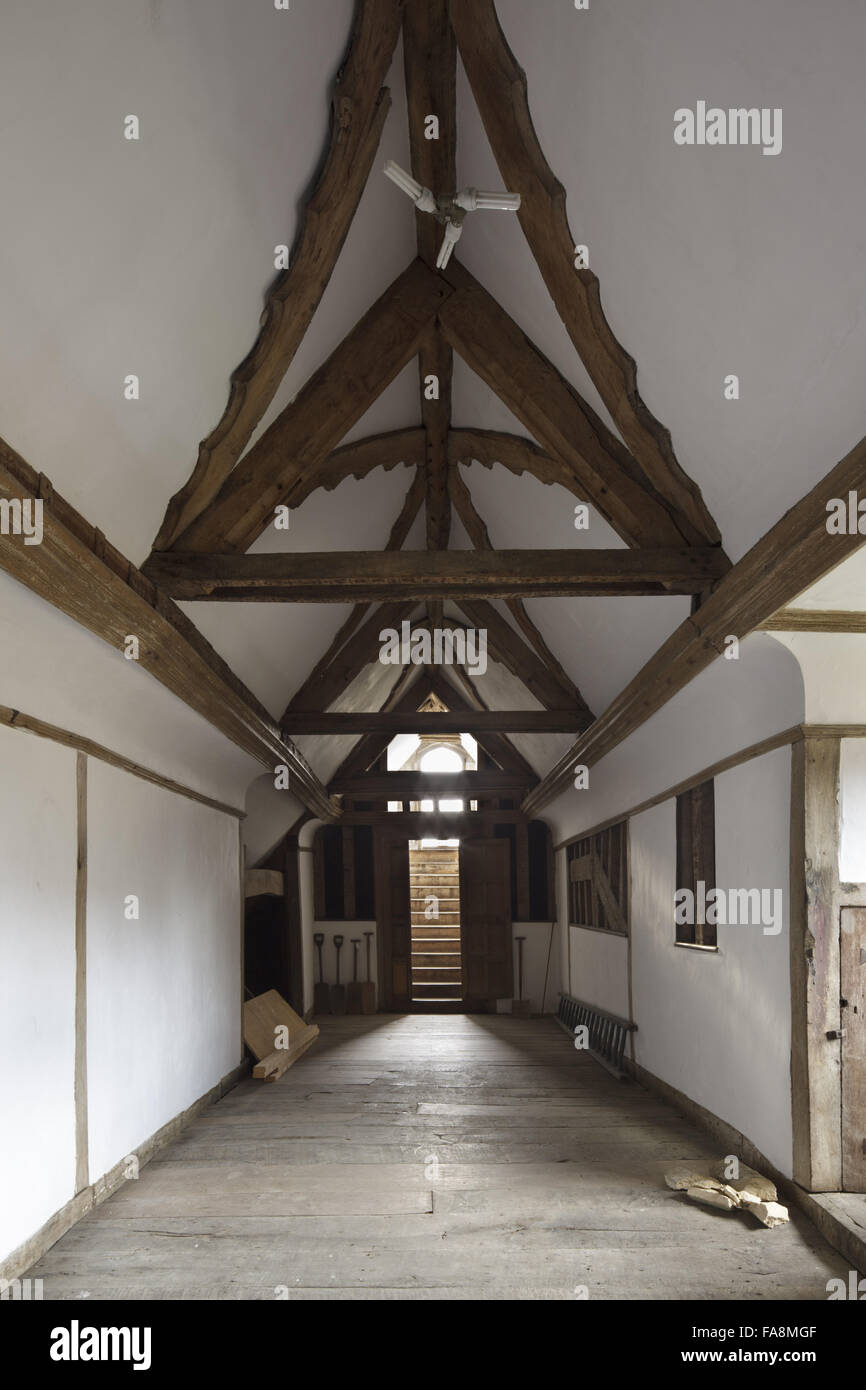 Interieur in Lacock Abbey, Wiltshire. Stockfoto