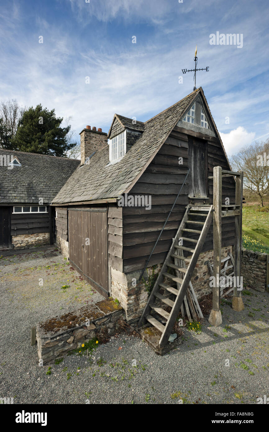 Die Stableblock am Stoneywell, Leicestershire. Stoneywell ist ein Kunsthandwerk im Jahre 1898 von lokal geborenen Architekten Ernest Gimson entworfen. Stockfoto