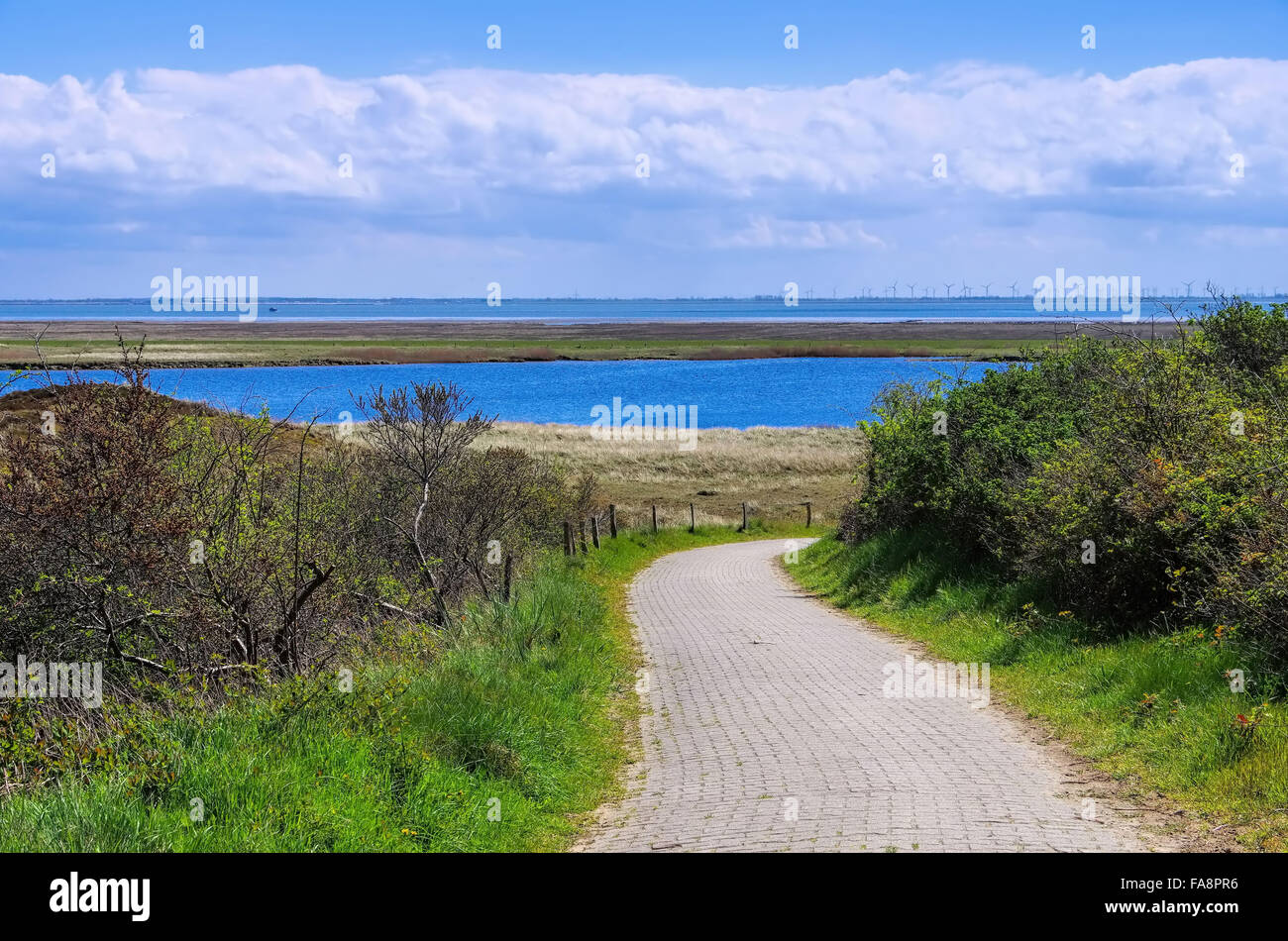Langeoog Schloppsee - Langeoog Schlopplake 01 Stockfoto