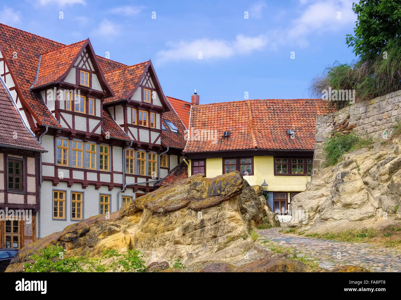 Quedlinburg Altstadt - Qedlinburg Altstadt 01 Stockfoto