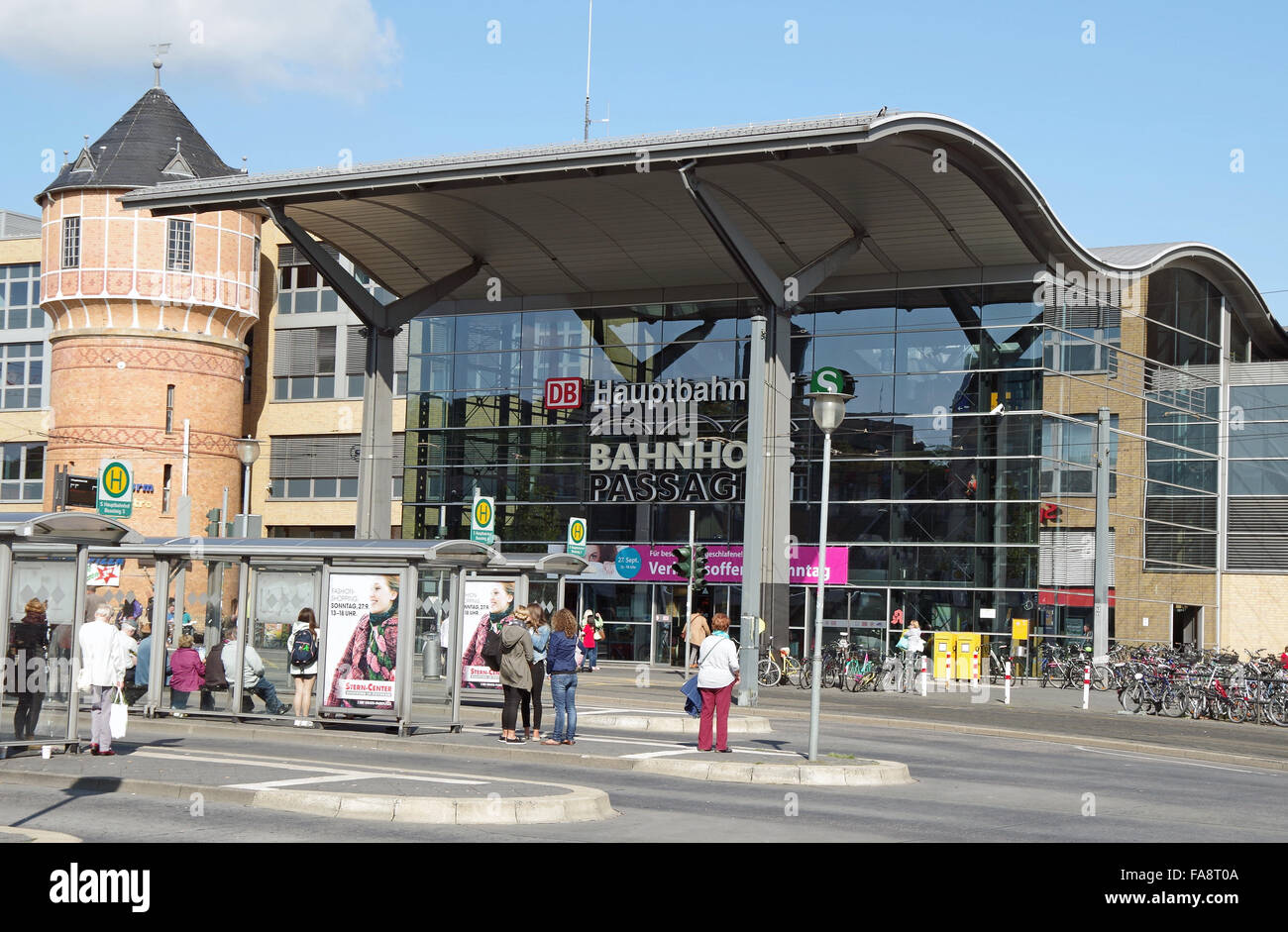 Potsdam HBf, Haupt Bahnhof, Hauptbahnhof, Deutschland Stockfotografie