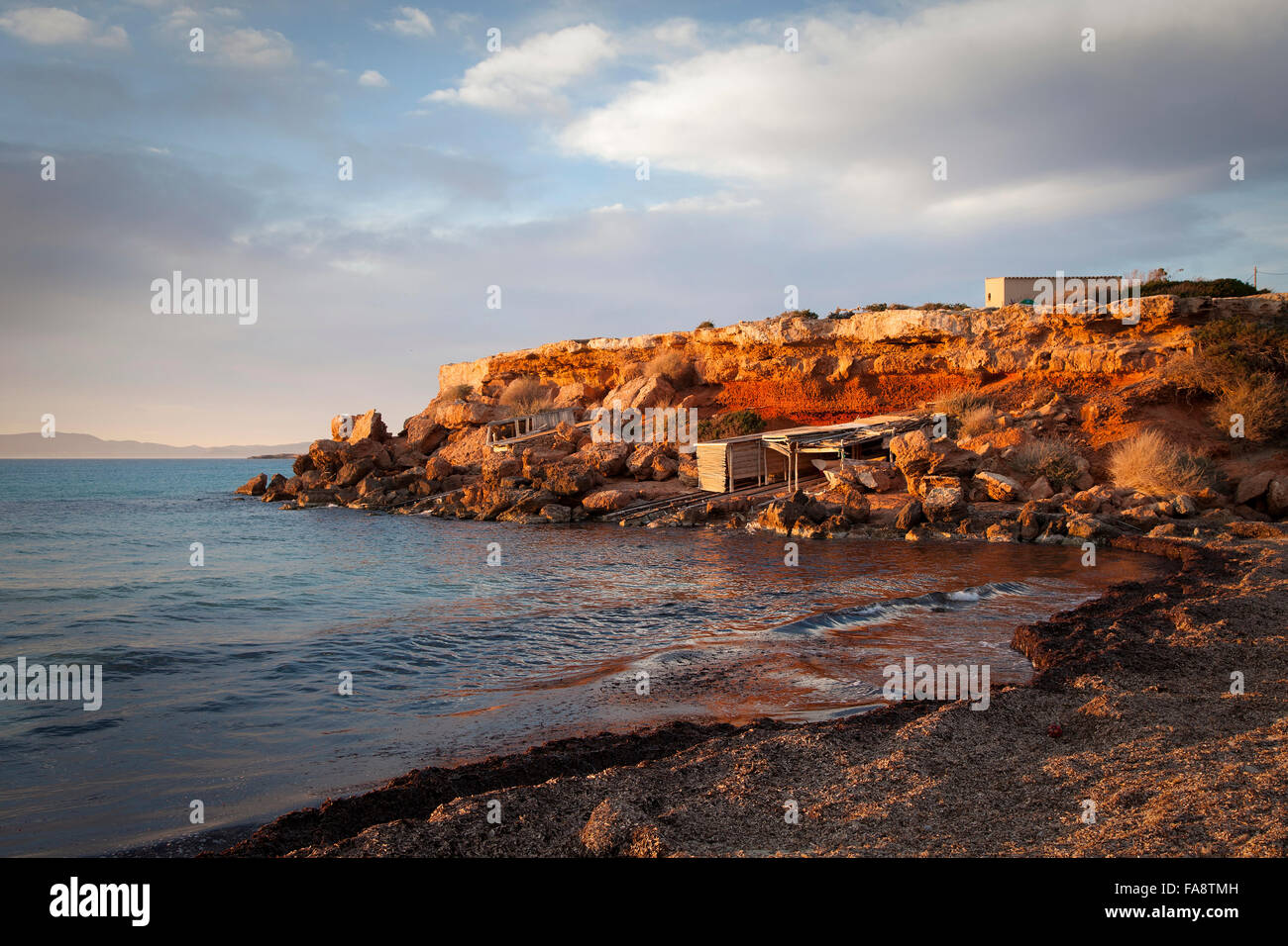 Cala Saona, Formentera, Balearen. Spanien Stockfoto