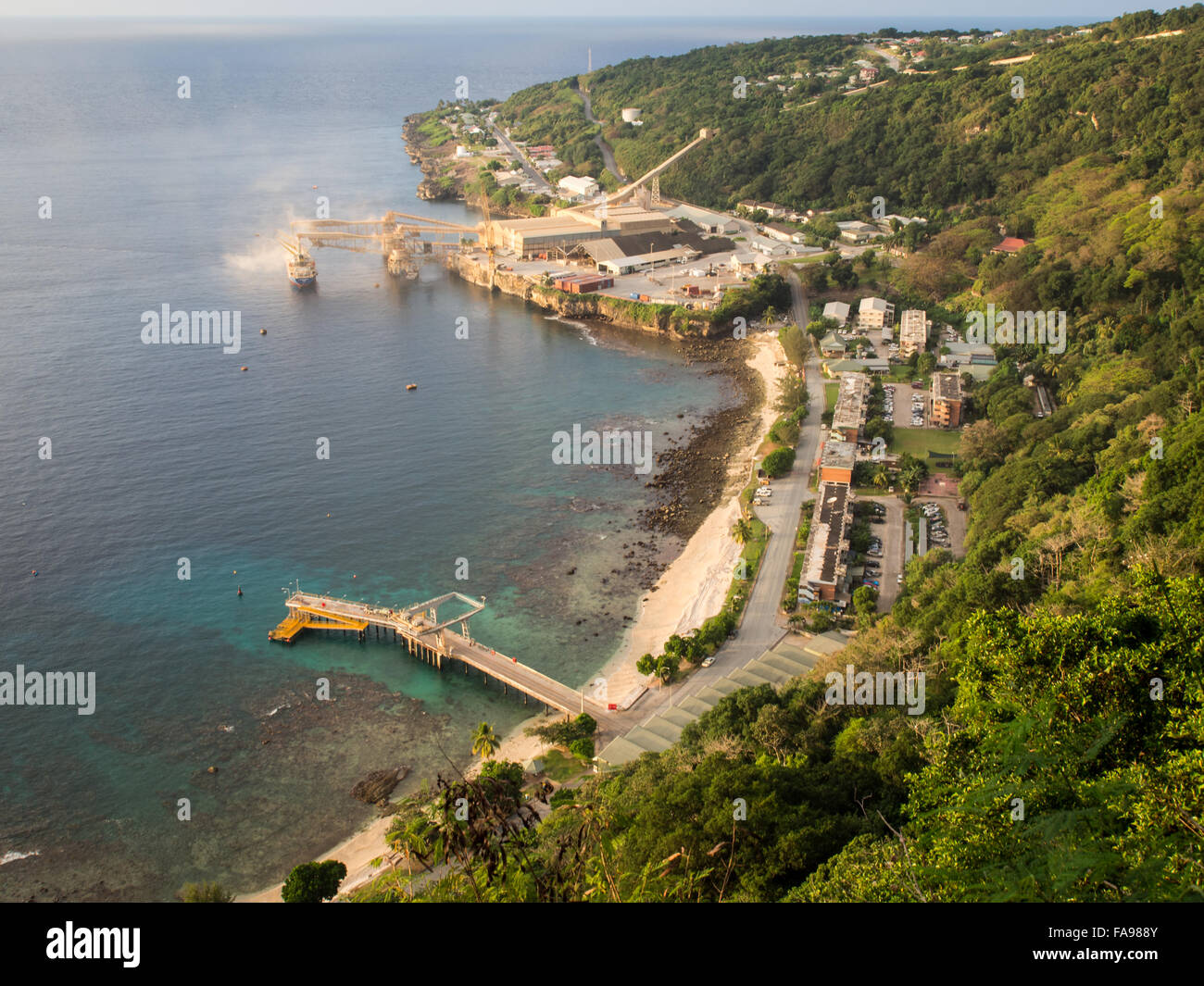 Flying Fish Cove, Weihnachtsinsel, Territorium im Indischen Ozean, Australien Stockfoto