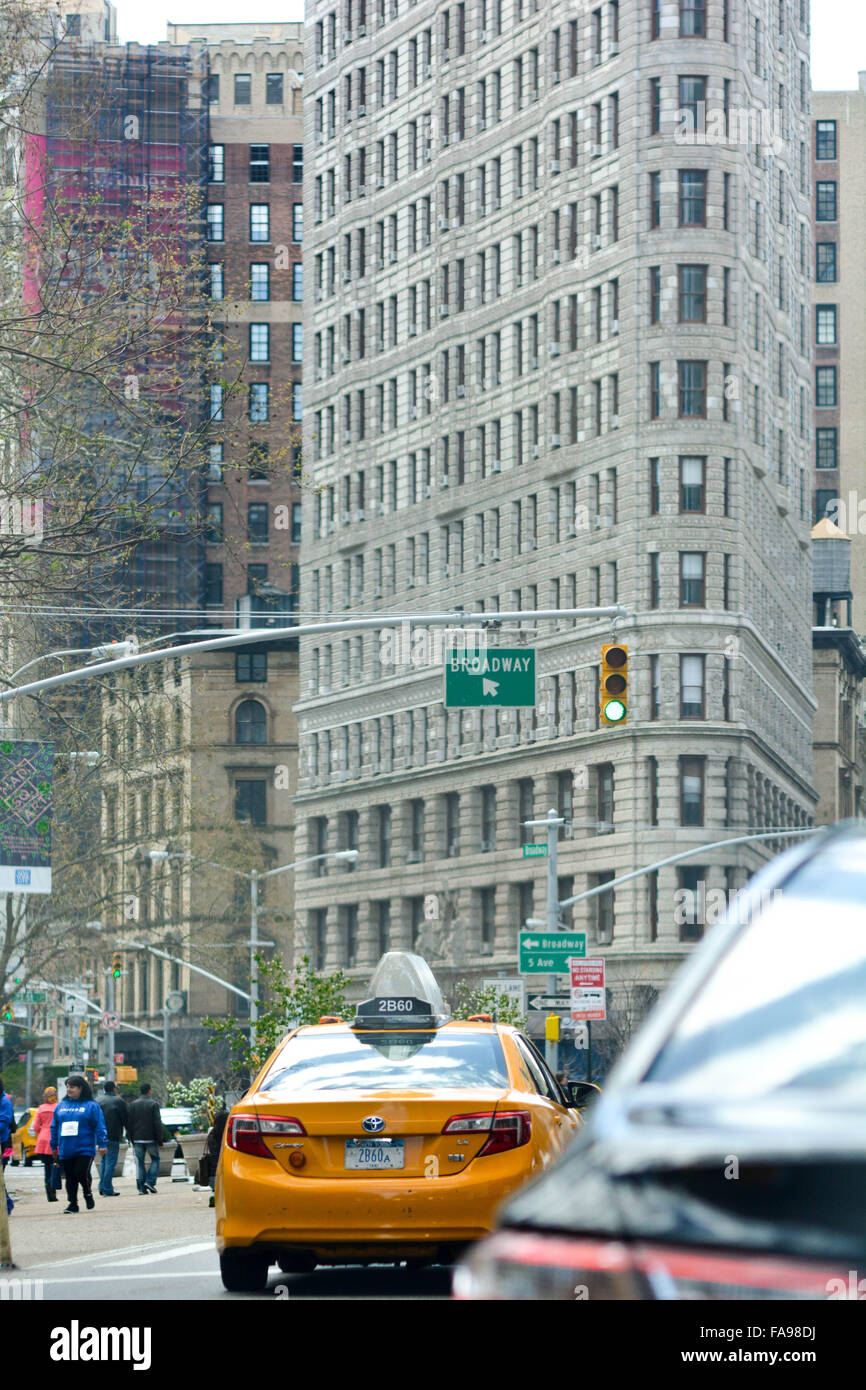 Taxi Taxi in New York City Straßen. Stockfoto