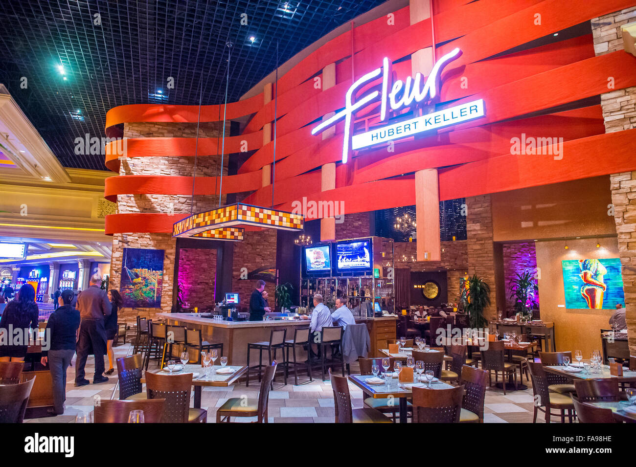 Fleur Von Hubert Keller Restaurant Im Mandalay Bay Hotel In Las Vegas Stockfotografie Alamy