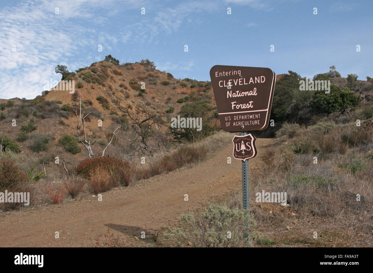 Wanderweg Cleveland National Forest Kalifornien Stockfotografie Alamy