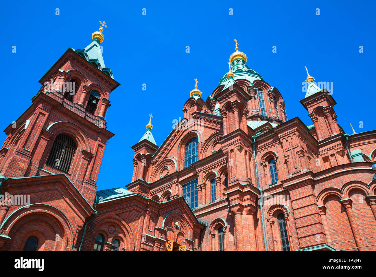 Uspenski Kathedrale, östlich-orthodoxen Kathedrale in Helsinki, Finnland, gewidmet der Entschlafung der Gottesgebärerin Stockfoto