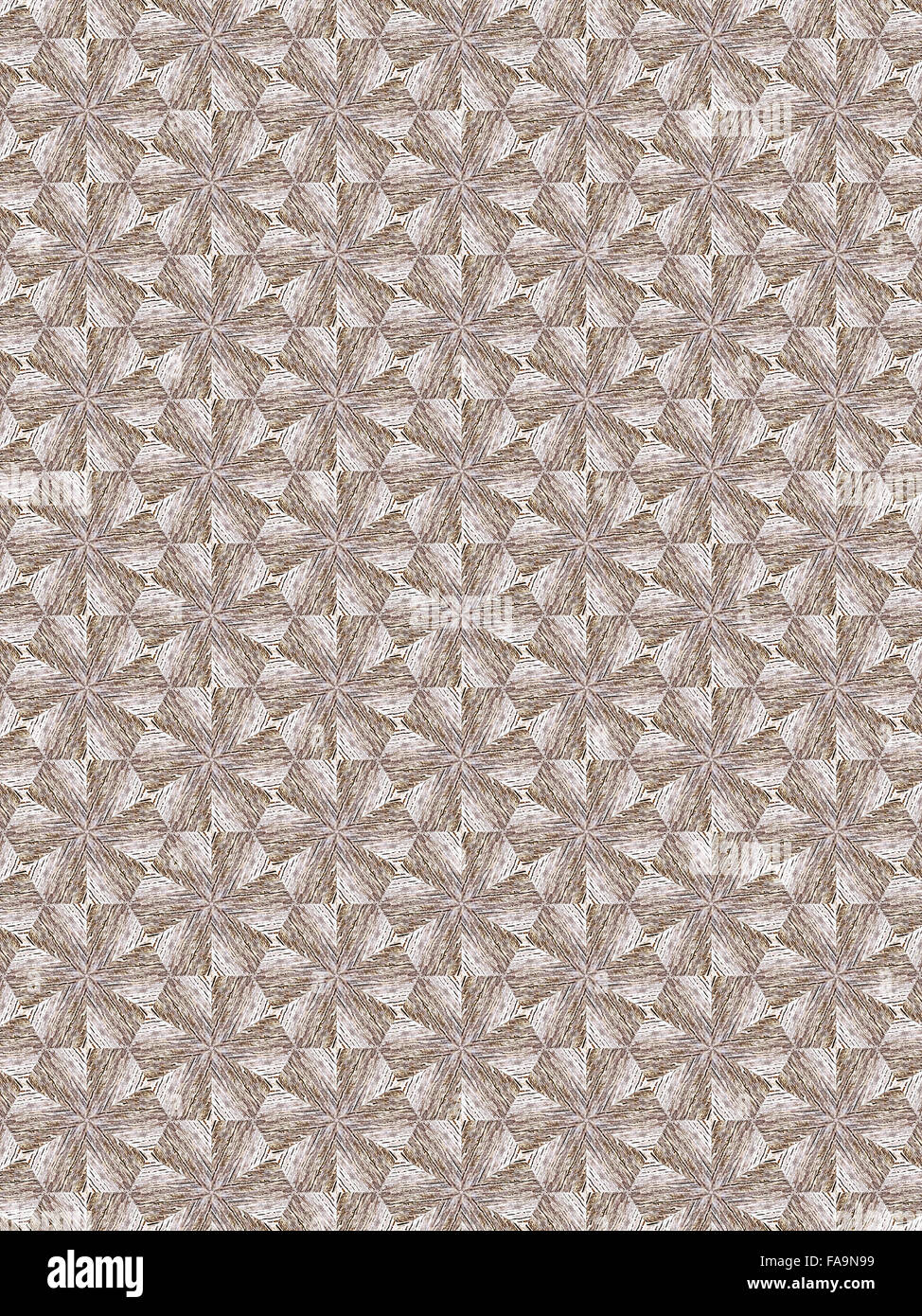 Nahaufnahme Holz Kaleidoskop Muster Hintergrund Stockfoto