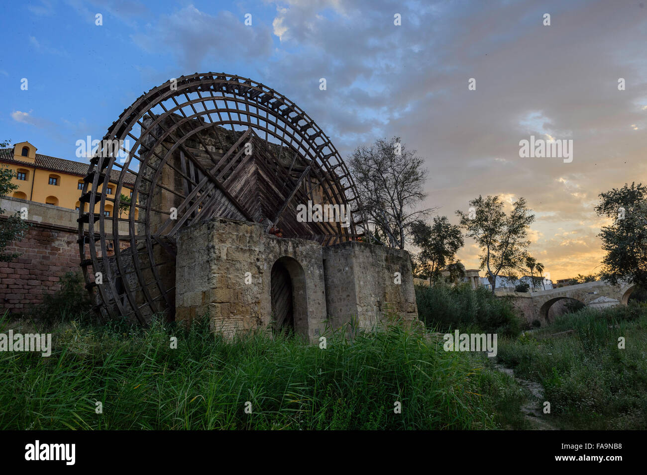 Wassermühle in Cordoba, Spanien Stockfoto