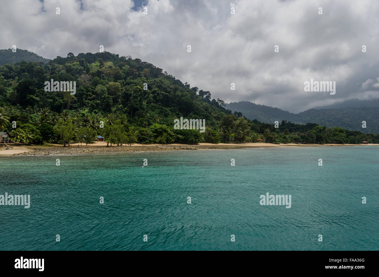 Strand von Tioman island Stockfoto