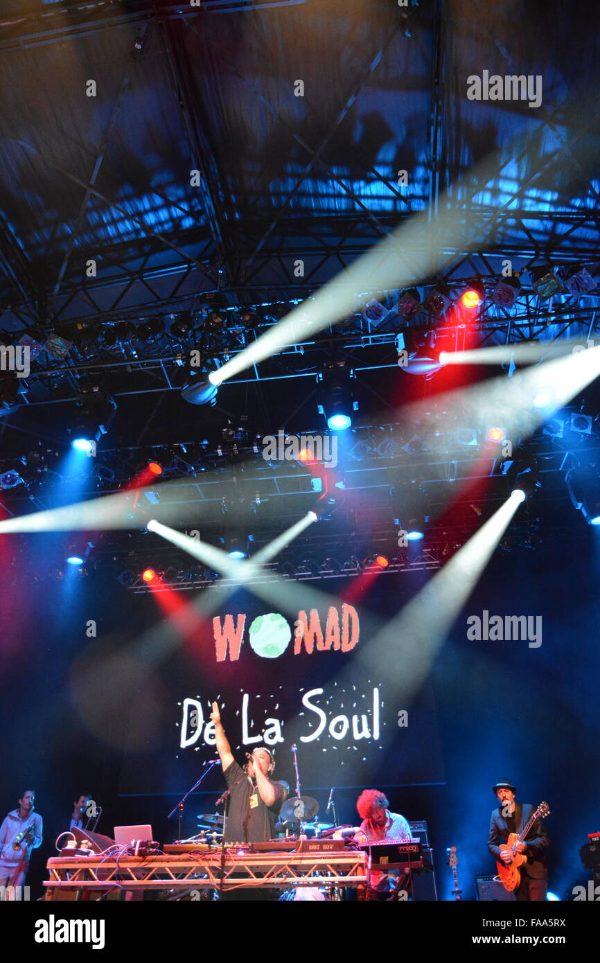 Del La Soul, Open Air Stage, WOMAD 2015, Wiltshire, England, GB, GB. Stockfoto