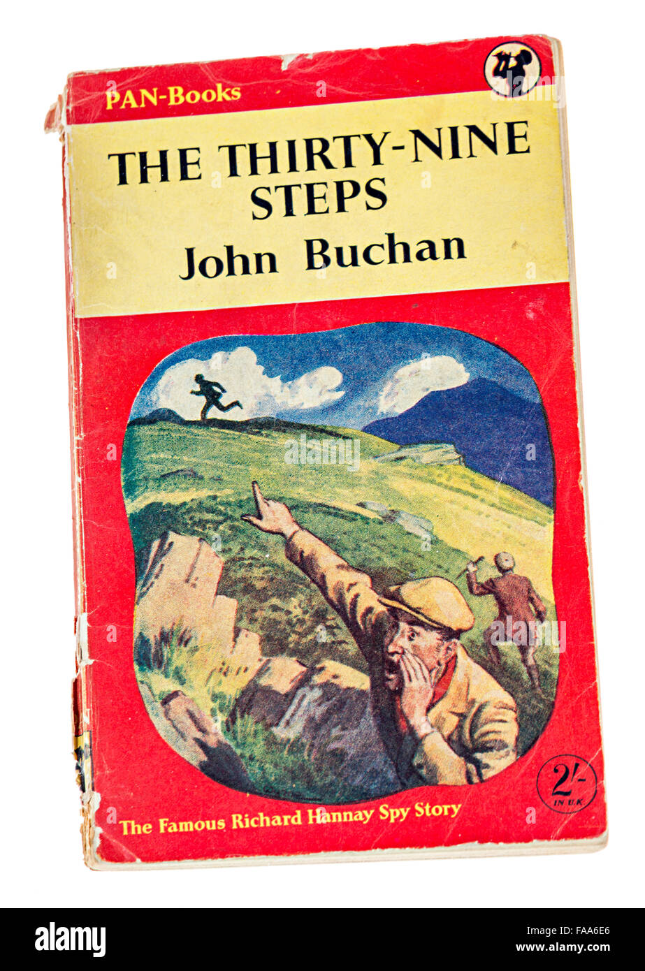 Buch-Cover die dreißig - neun Stufen von John Buchan von Pan veröffentlicht Stockfoto
