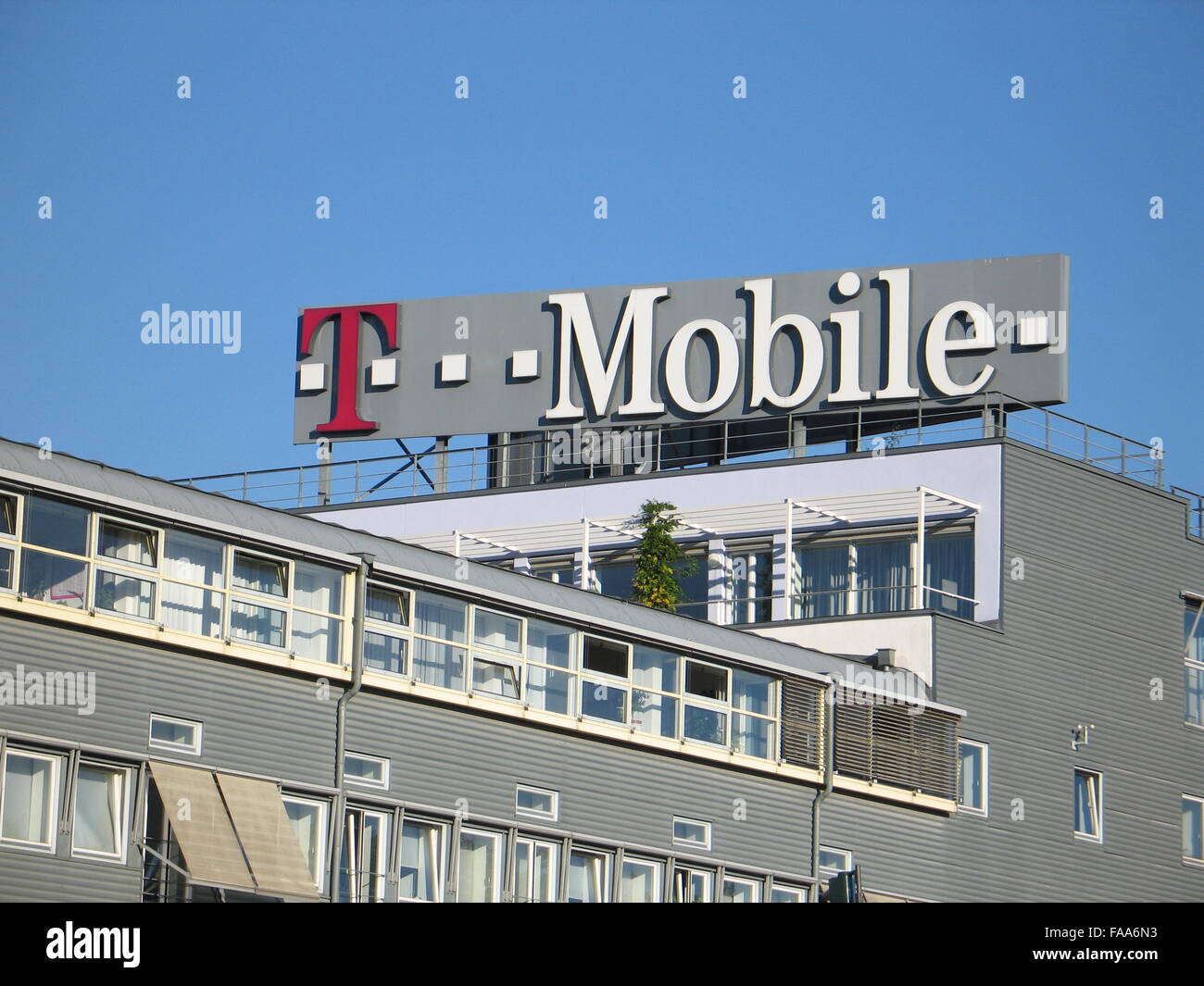 Hauptsitz von T-Mobile in Bonn, Deutschland Stockfoto