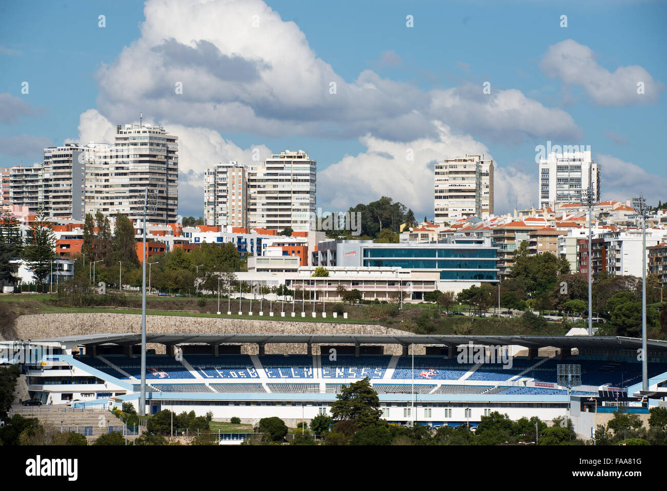 im Stadion im Zentrum von Lissabon Portugal anzeigen Stockfoto