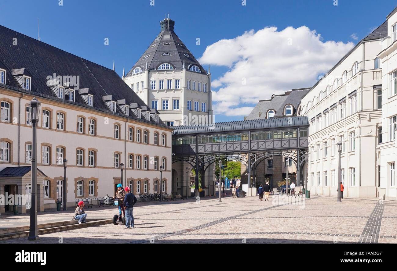 Justizpalast, Plateau du Saint-Esprit, Stadt Luxemburg, Großherzogtum Luxemburg Stockfoto