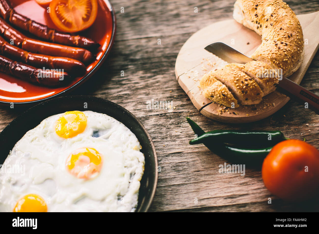 Leckeres Frühstück Stockfoto