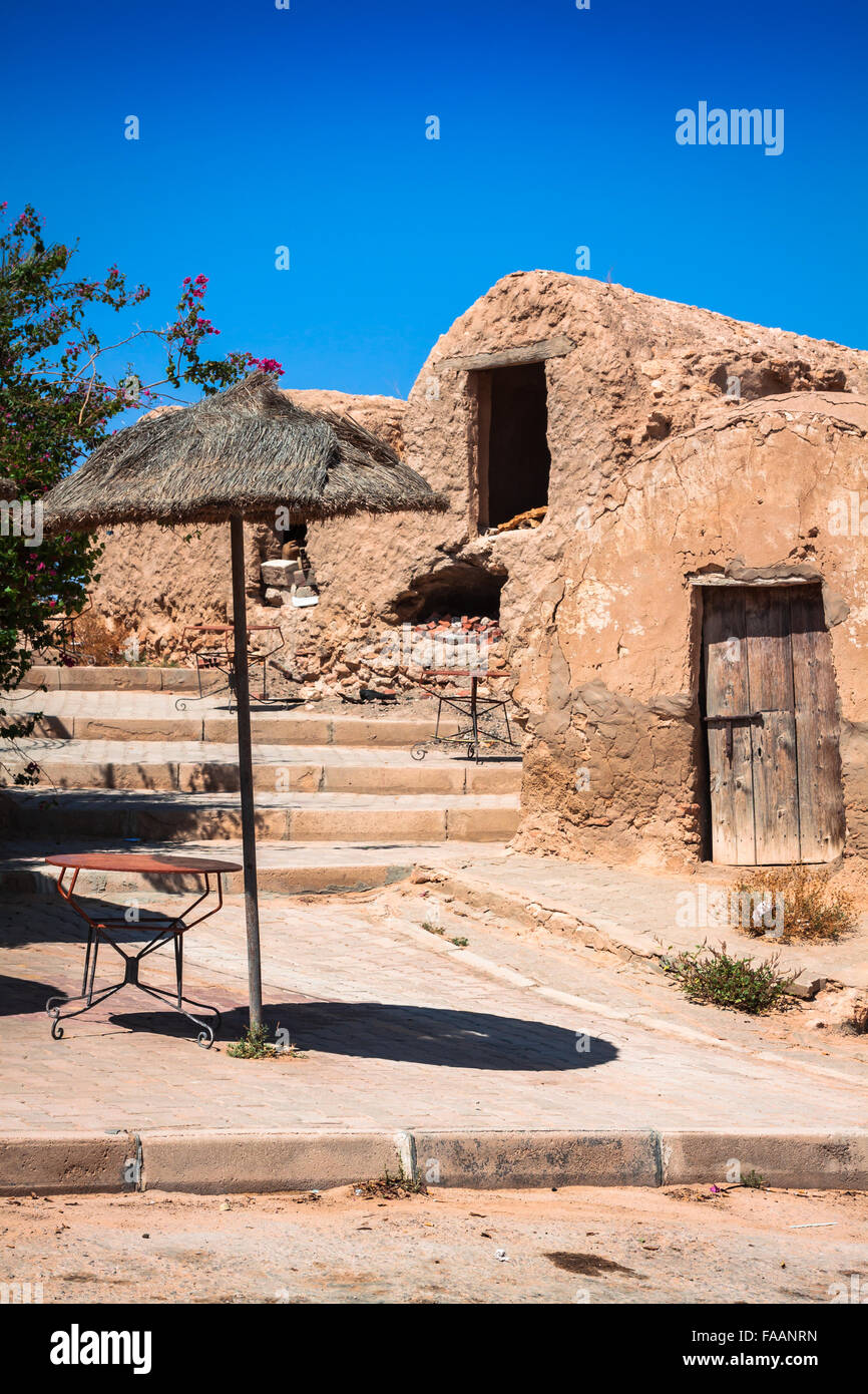 Medenine (Tunesien): traditionelle Ksour (Berber befestigte Getreidespeicher) Stockfoto