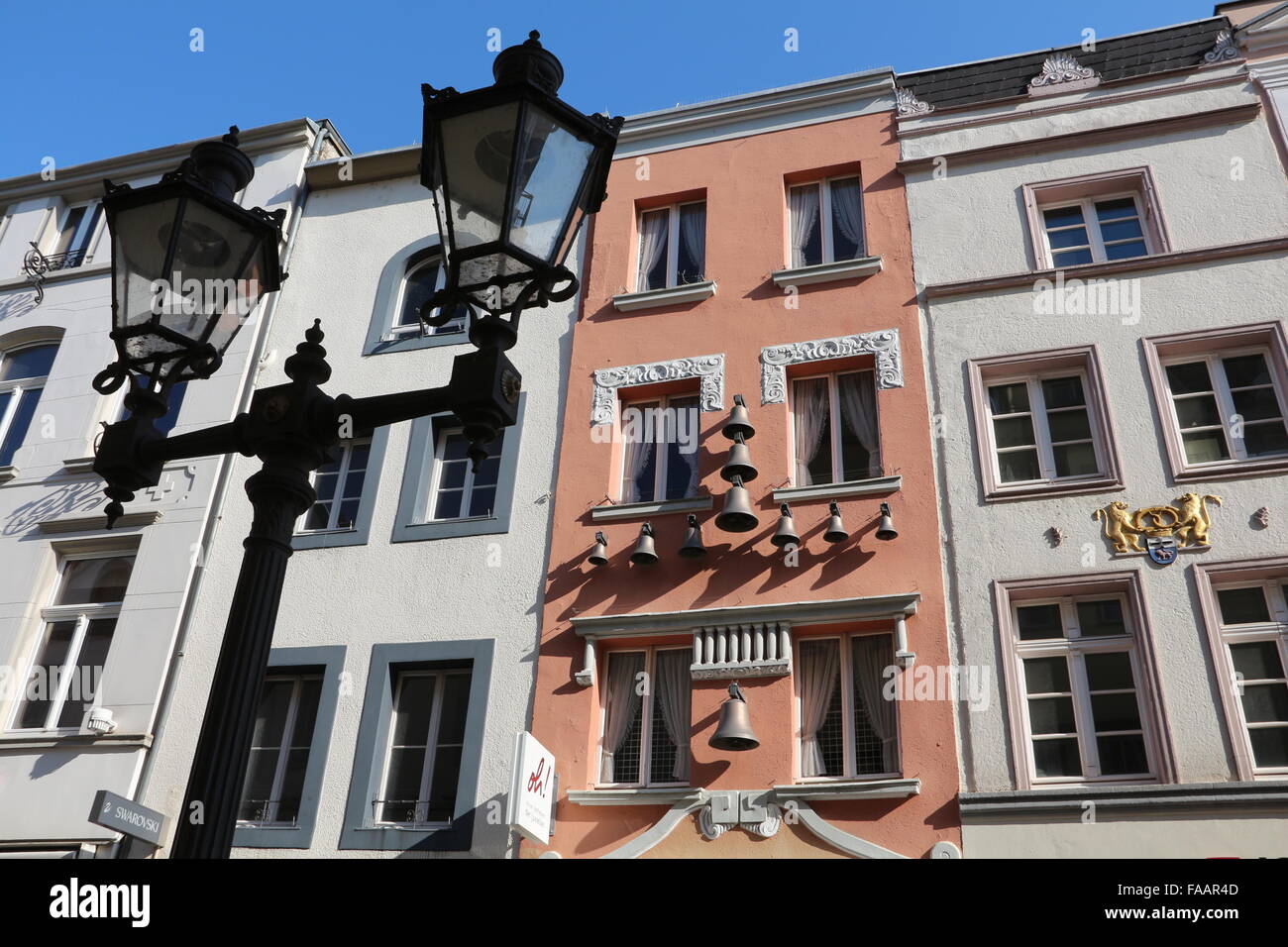 alte Häuser in der Stadt Bonn, Sternstraße Stockfoto