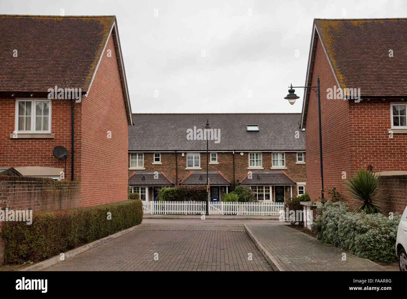 Neues Dorf-Eigenschaft des Kings Hill in West Malling in Kent - UK Stockfoto