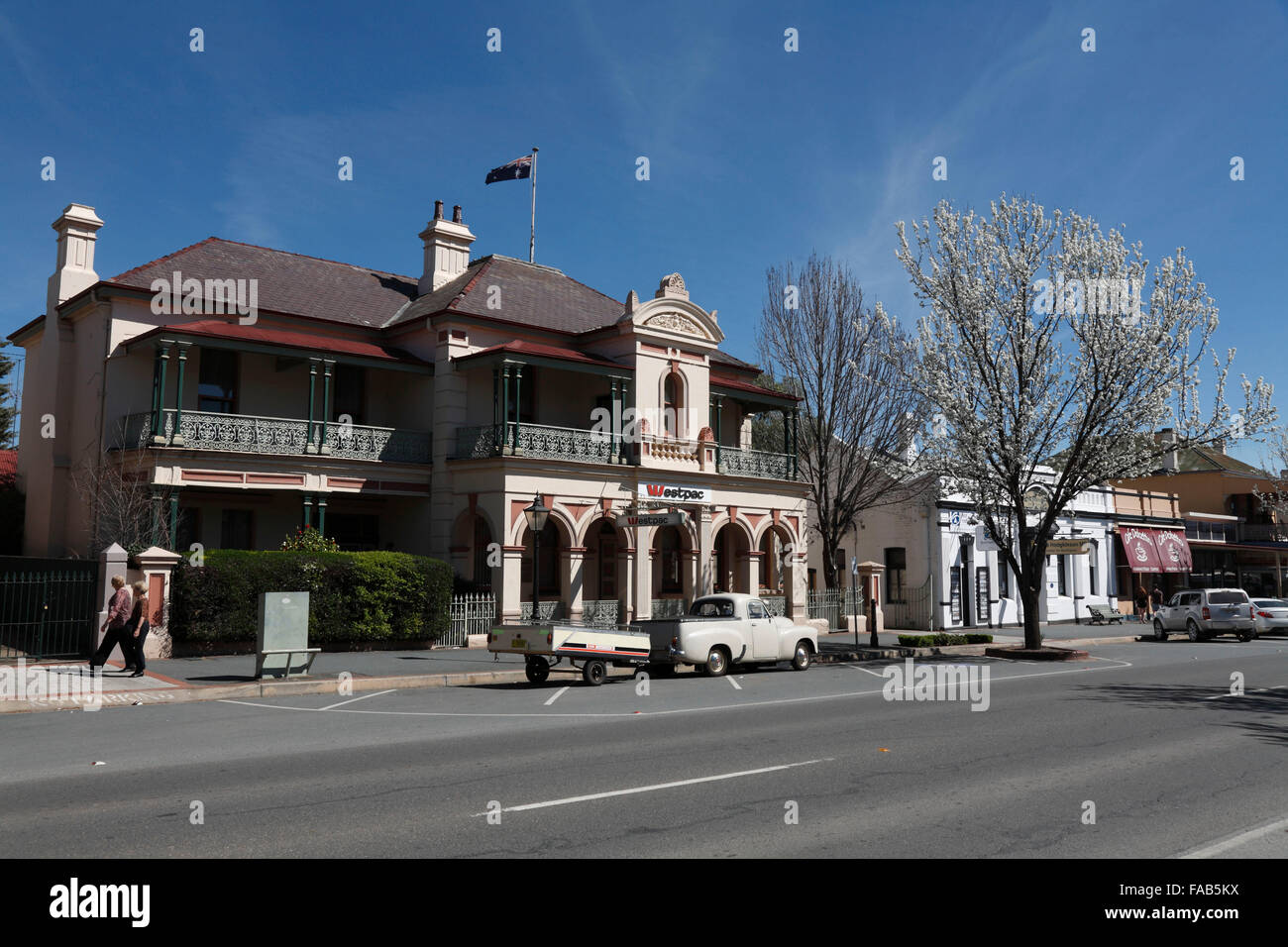 Die australische Bank Aktiengesellschaft (1886) beherbergt heute die Westpac Bank Yass NSW Australia Stockfoto