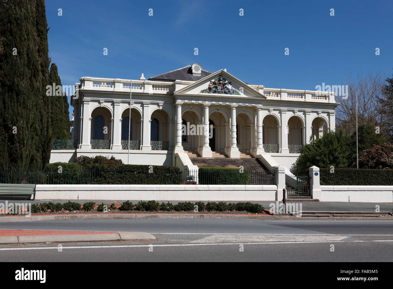 Die imposante Yass Court House (1880) kolonialen Architekten, James Barnet. . Yass NSW Australia Stockfoto