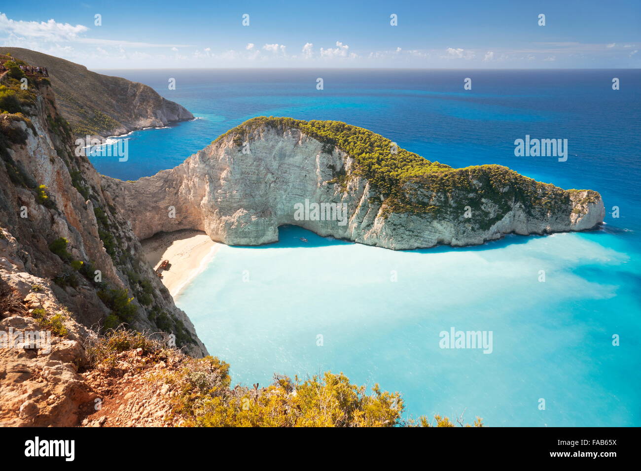Griechenland - Zakynthos, Schiffbruch Cove, Navagio Strand Stockfoto