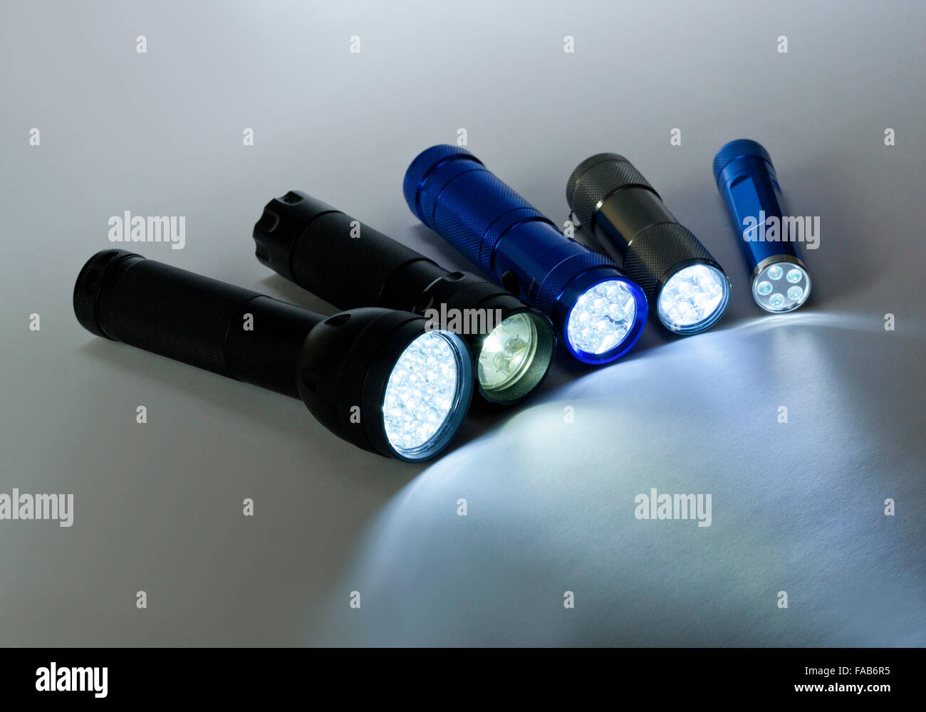 LED-Taschenlampen / Taschenlampen Stockfoto