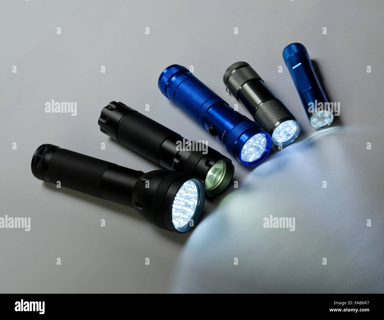 LED-Taschenlampen / Taschenlampen Stockfoto