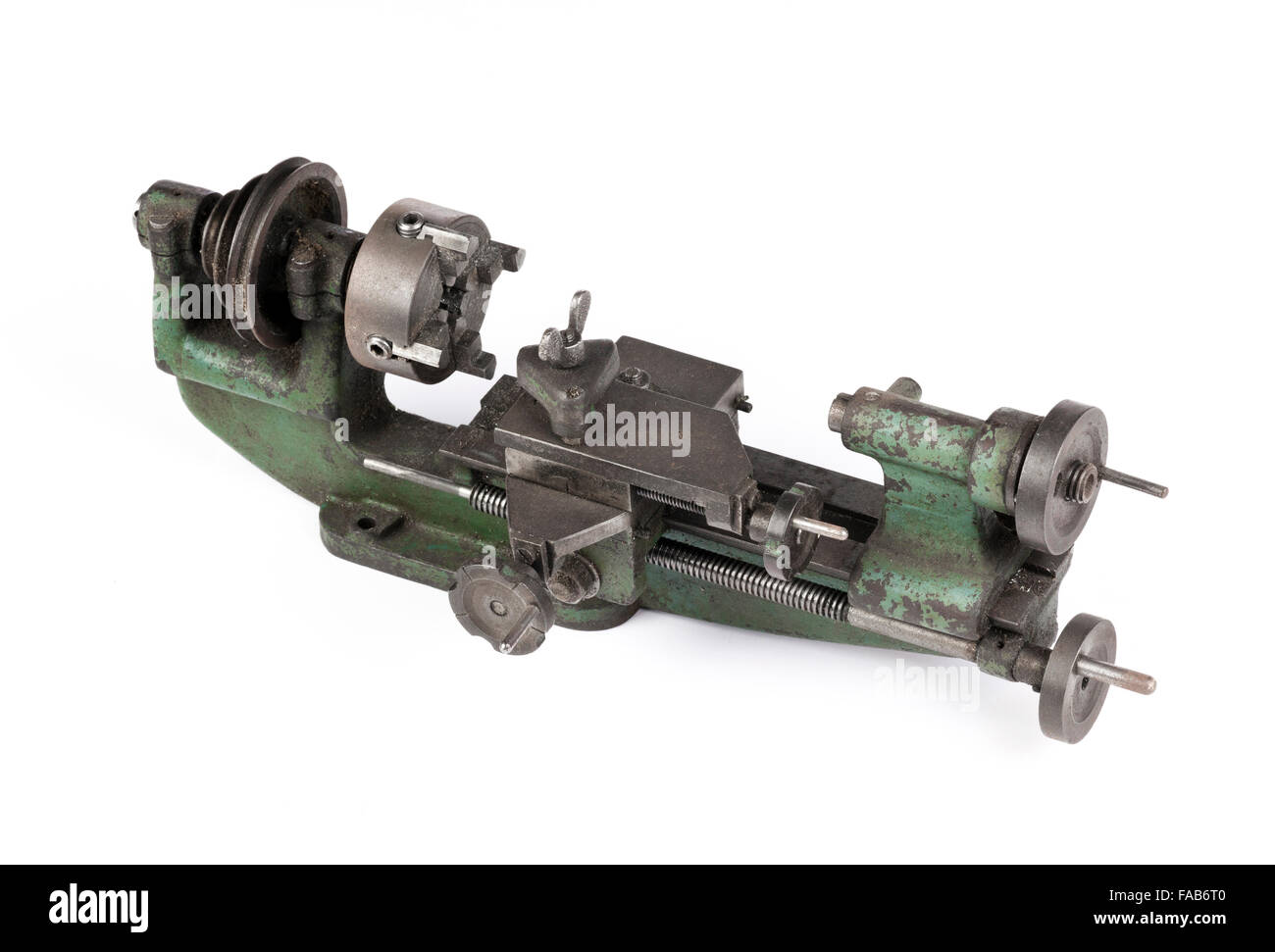 Uhrmacher Drehbank Stockfoto