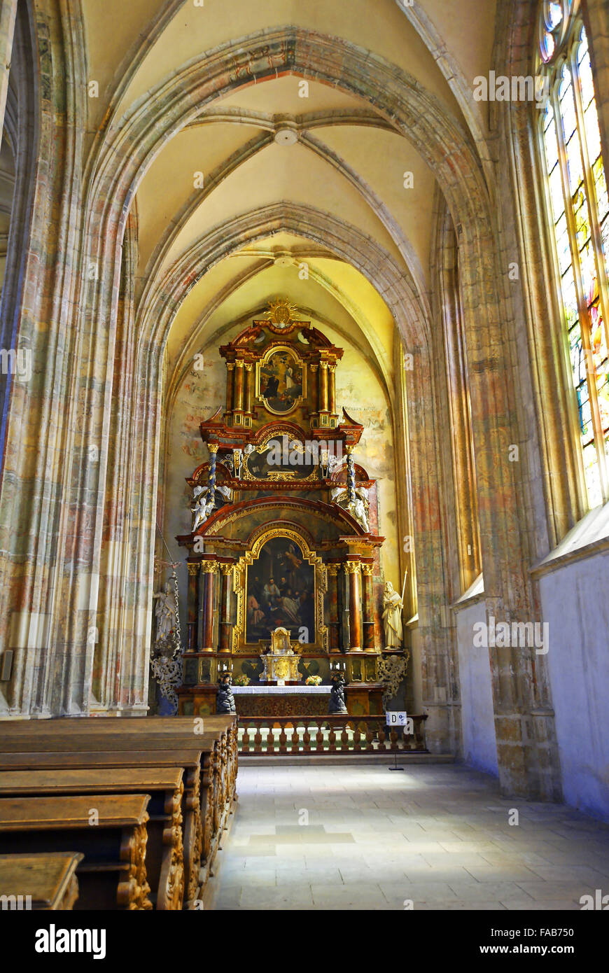 Kapelle der katholischen Kirche Ansichten auf dem altar Stockfoto