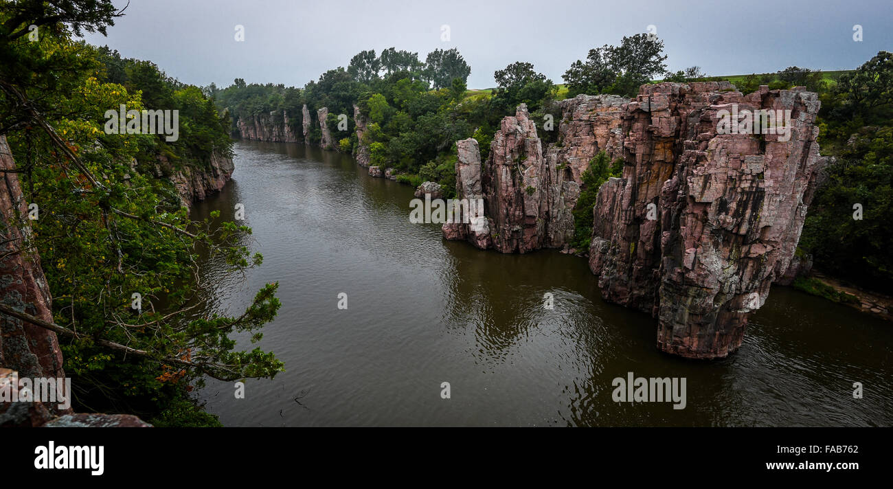 Split Rock Creek, Palisaden State Park in South Dakota Stockfotografie