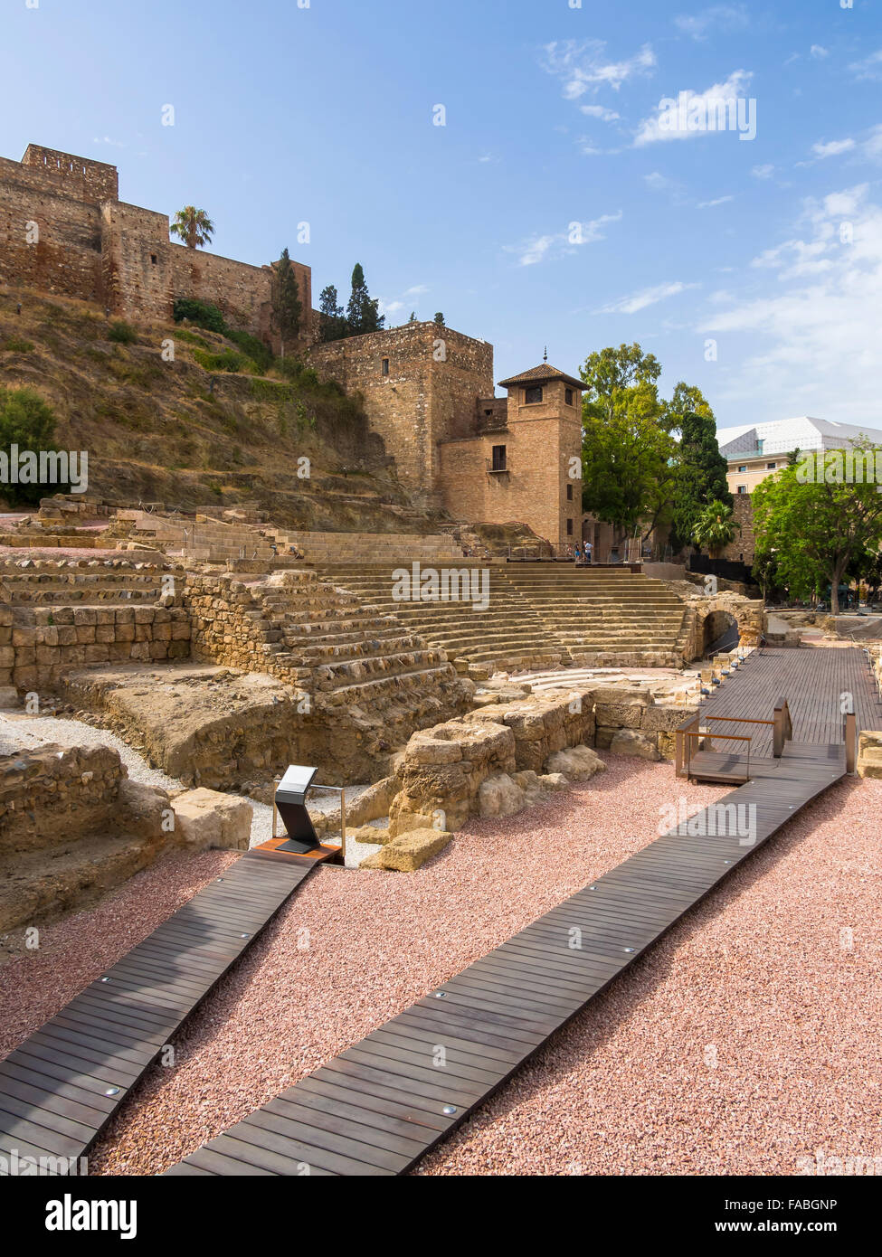 Römisches Theater, Málaga, Málaga Provinz, Andalusien, Spanien Stockfoto