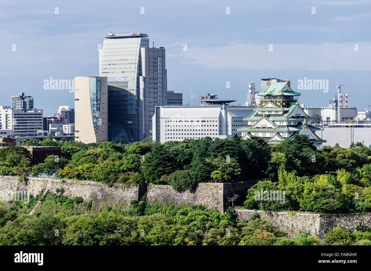 Burg von Osaka, Chuo Ward, Osaka, Japan, Asien Stockfoto