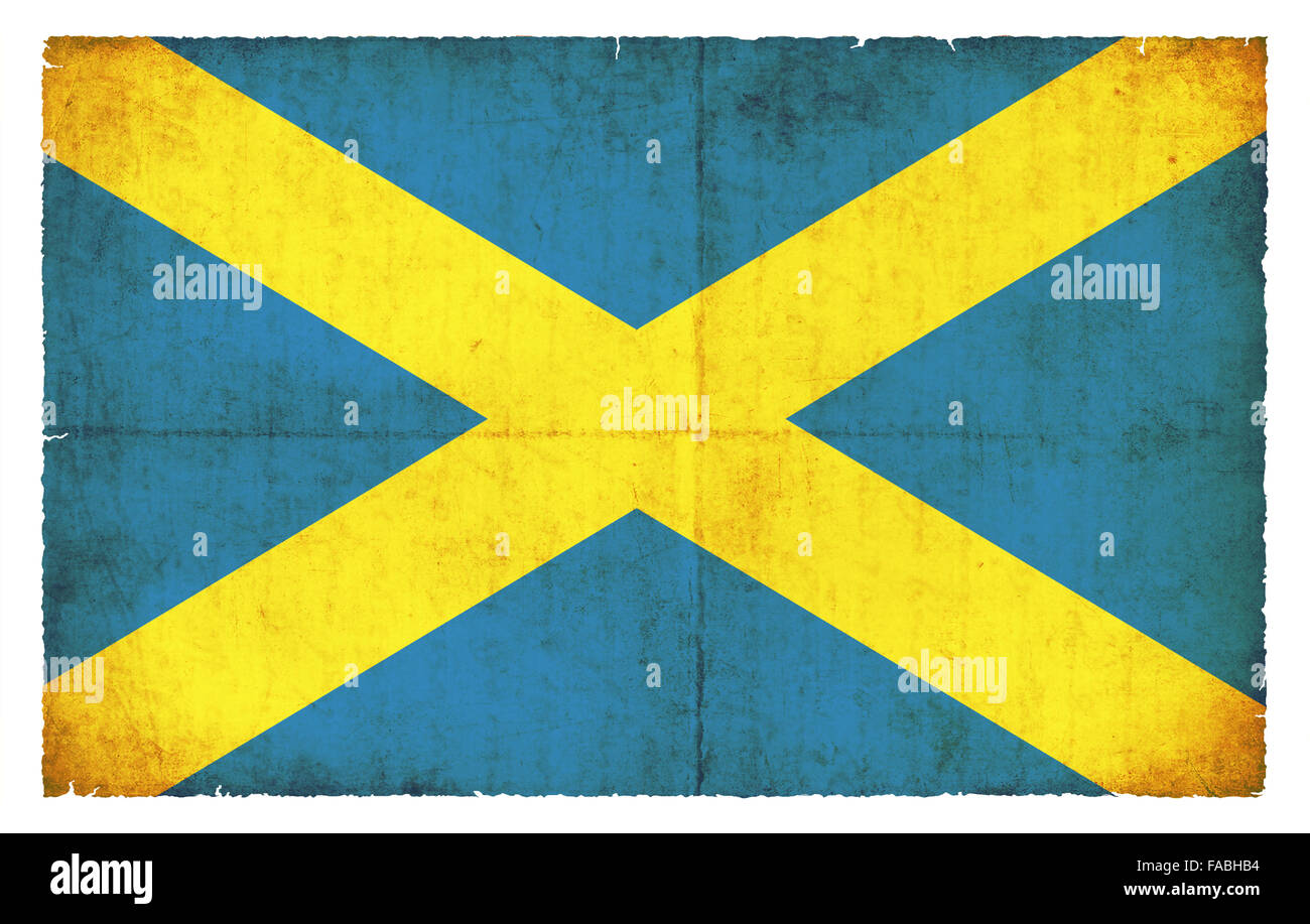 Flagge der britischen Stadt Saint Albans im Grunge-Stil erstellt Stockfoto