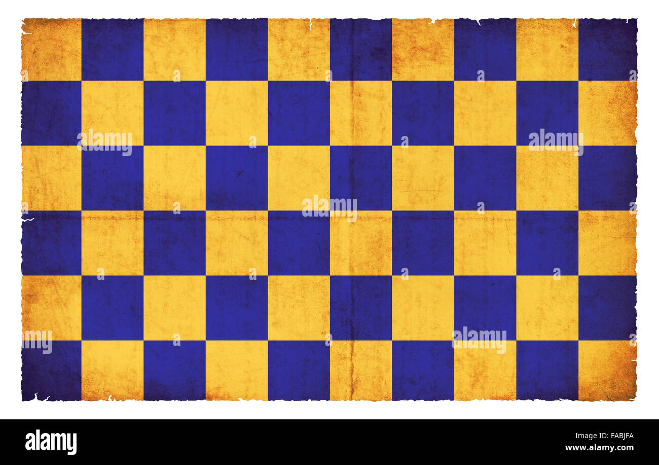 Flagge der britischen Grafschaft Surrey im Grunge-Stil erstellt Stockfoto