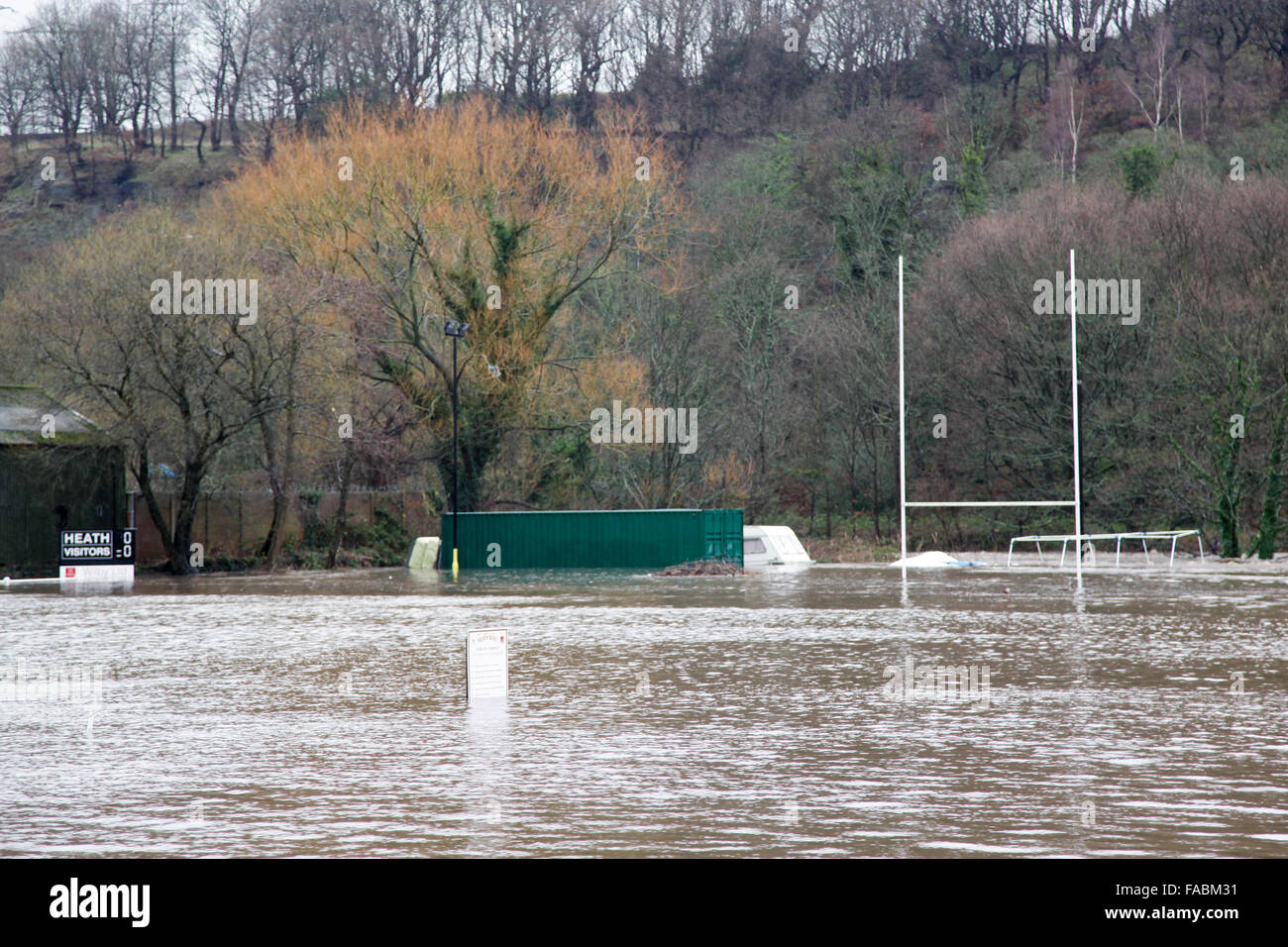 Halifax, West Yorkshire, Großbritannien. 26. Dezember 2015. Heide RUFC ...