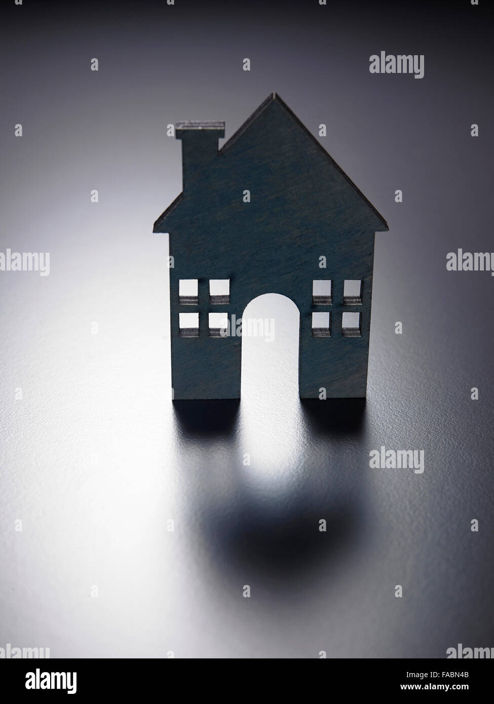 Modell-Haus-Symbol für die Eigenschaft Stockfoto