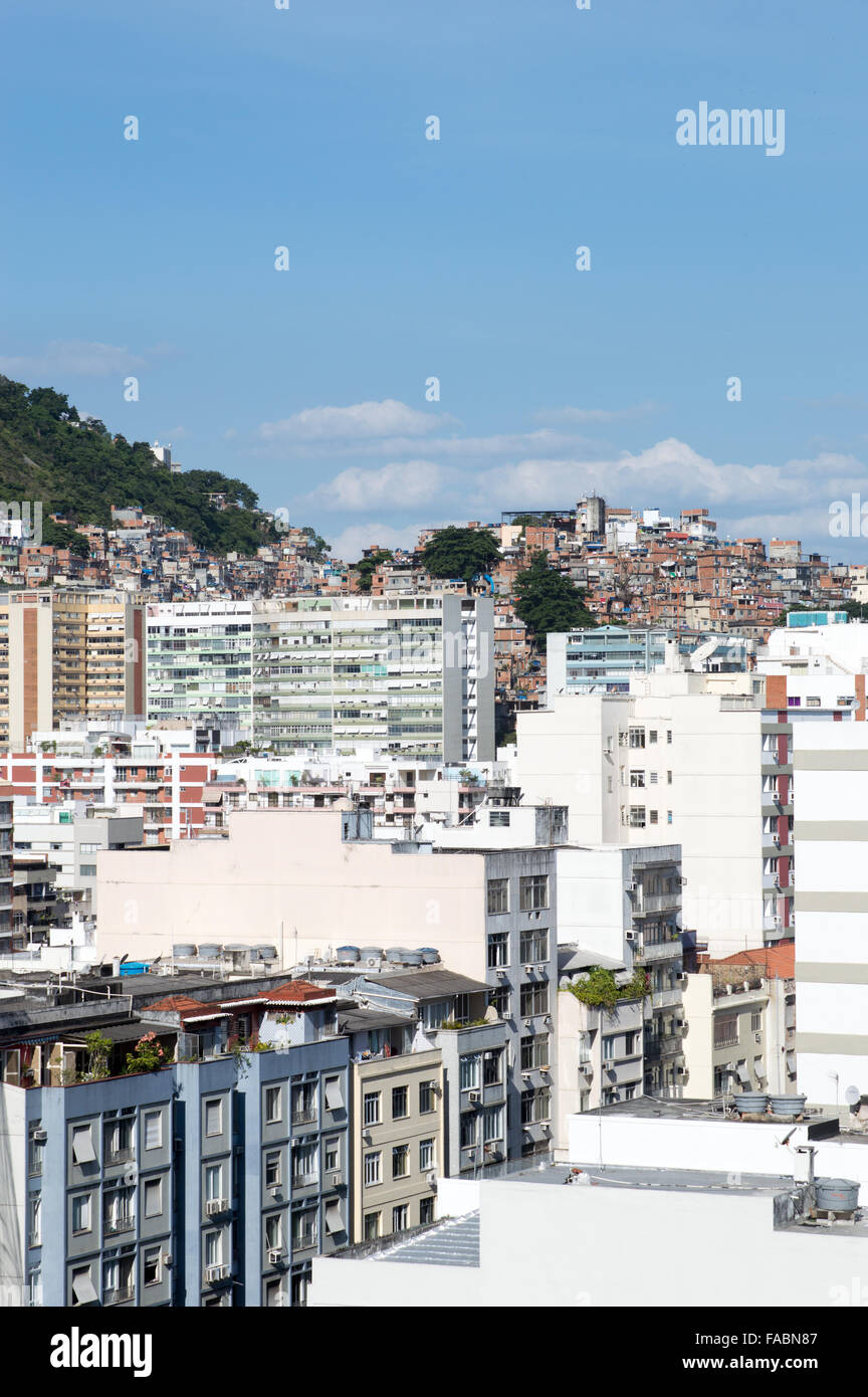 Cantaglo Favela in Rio de Janeiro, Brasilien Stockfoto