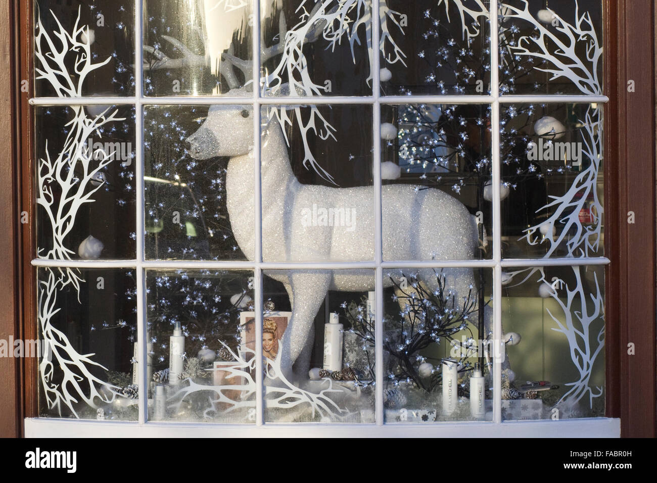 Weihnachten-Schaufenster Stockfoto