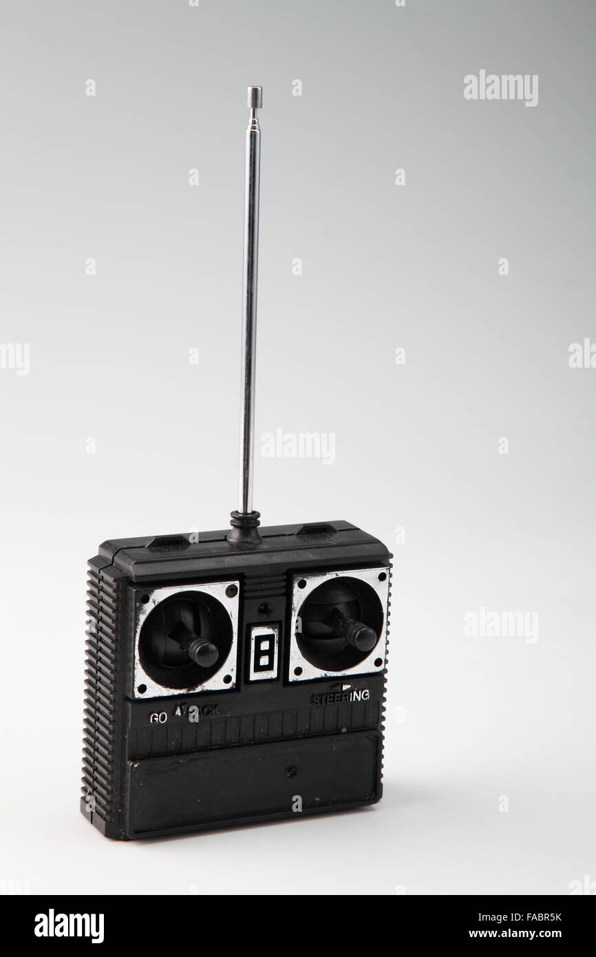 Spielzeug Auto Fernbedienung auf dem weißen Hintergrund Stockfoto