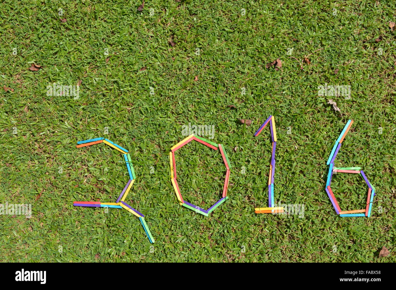 Frohes neues Jahr 2016 Stockfoto