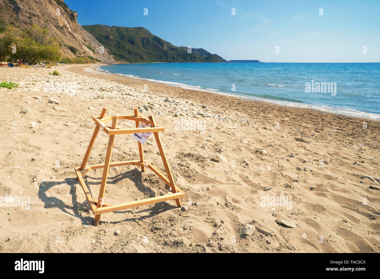 Griechenland - Insel Zakynthos, Ionische Meer, Gerakas Strand, Marine Park - Meeresschildkröte Caretta legt seinen Eiern Stockfoto