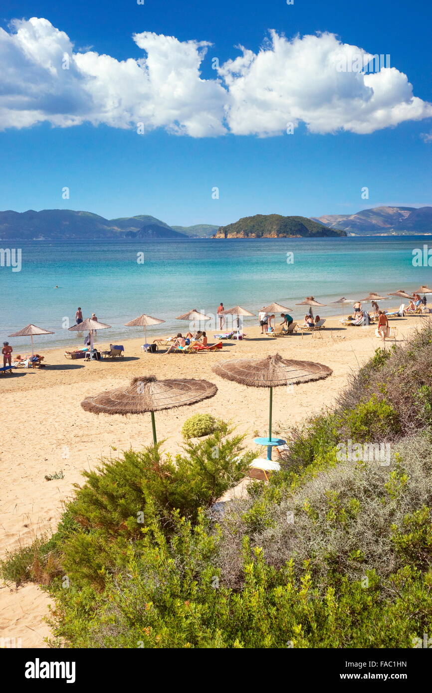 Griechenland - Insel Zakynthos, Ionische Meer, Gerakas Beach Stockfoto