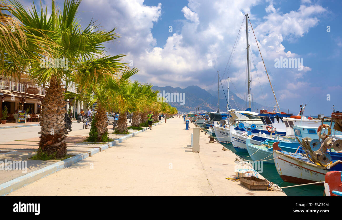 Kos - Dodekanes-Inseln, Griechenland, Hafen in Kardamena Dorf Stockfoto