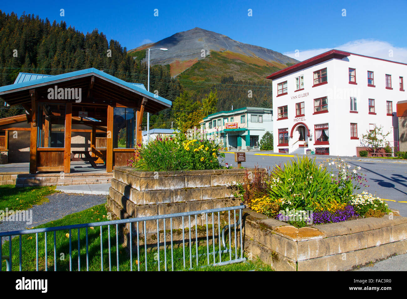 Resurrection Bay, Seward, Alaska. Stockfoto