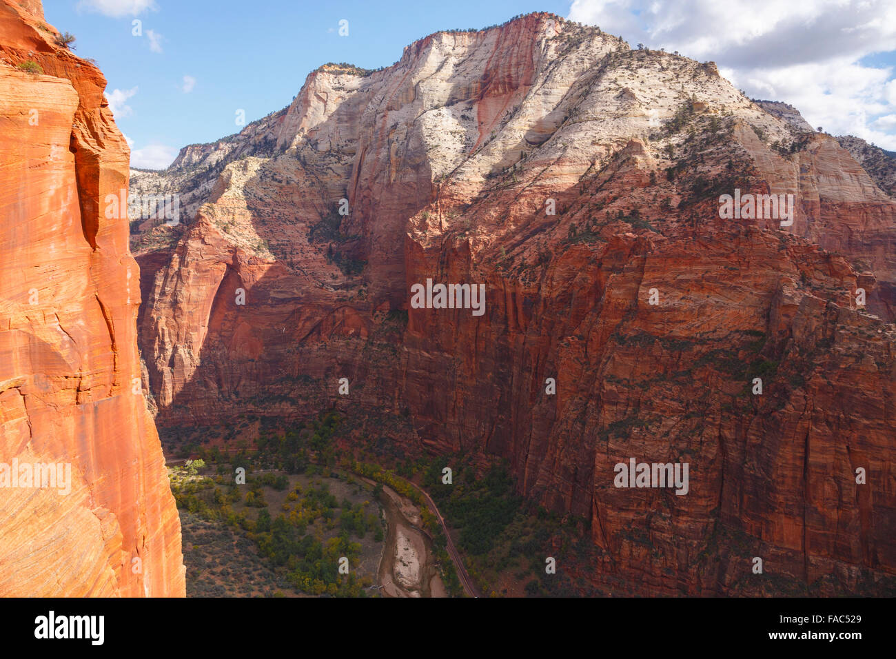 Von der West Rim Trail, Zion Nationalpark, Utah. Stockfoto