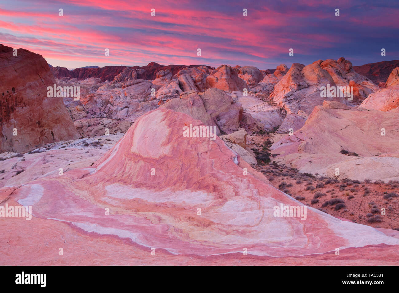 Valley of Fire State Park in der Nähe von Las Vegas, Nevada. Stockfoto